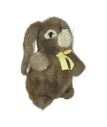 Bell-Carter Brown Bunny Rabbit Plush Lop Ear Easter Bow Stuffed Animal 11&quot; - £7.96 GBP
