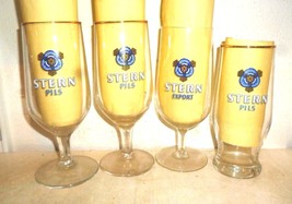 4 Stern Pils &amp; Export Essen German Beer Glasses - £9.79 GBP