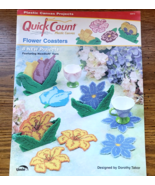 Quick Count Plastic Canvas Flower Coasters Booklet 8 Projects Worked on ... - £4.77 GBP