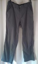 Duluth Trading Co Women&#39;s Pants Large Gray Nylon Straight Cargo Hiking U2 - $14.17