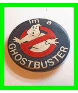 Rare Original Vintage I&#39;m A Ghostbuster Pin Back Button ~ Good Condition  - £23.45 GBP