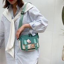 Winter New Canvas Women&#39;s Bag Fashion Belt Decorative Cloth Bag Korean Style One - £7.23 GBP