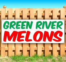 GREEN RIVER MELONS Advertising Vinyl Banner Flag Sign Many Sizes Availab... - £17.27 GBP+