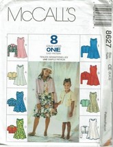 McCalls Sewing Pattern 8627 Jacket Dress Girls Size 3-5 - $9.74