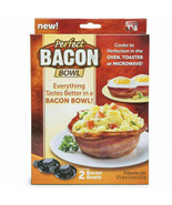 Perfect Bacon Bowl 2 Pc As Seen On TV Kitchen Gadget Cooker Microwave Oven - $30.67 CAD