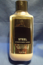 Bath and Body Works New Mens Steel Body Lotion 8 oz - £11.11 GBP