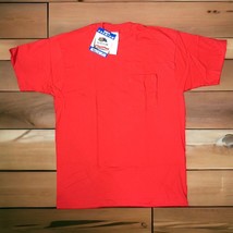 Vintage Fruit of The Loom Red Activewear Size XL Single Stitch Pocket T ... - $19.64