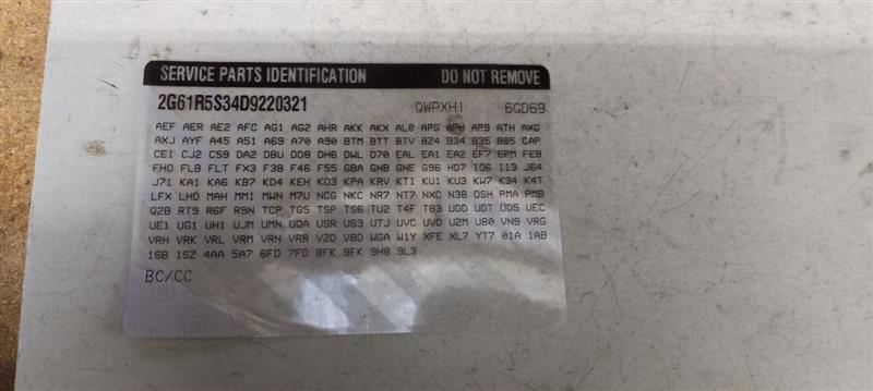 Cadillac XTS Speaker Left Rear 2013 2014 2015 2016 2017 Item image 3