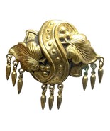 antique victorian gold tone brooch - $63.54 CAD