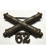 1902-1905, U.S ARMY ARTILLERY CORPS, BRONZE, 62nd FIELD ARTILLERY, COLLA... - $48.14 CAD
