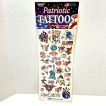 Savvi Patriotic Temporary Tattos Over 35 USA Uncle Sam Flag New in Package - £5.32 GBP