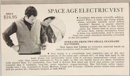 1968 Novelty Print Ad Space Age Electric Vest Uses 2 Standard Batteries - £7.87 GBP