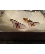 Sporrong cufflinks with flag of Norway