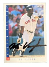 Mo Vaughn Boston Red Sox Signed Autographed 1993 Score Card #132 - £11.07 GBP