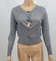 Nine West Sparkly Silver Sweater, Size Petite Small - $14.00