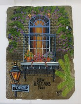 Original New Orleans Signed  Slate Art 2001 Hand Painted By Pierre Louis Laiche - £75.28 GBP