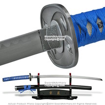 Champloo Jin Anime Katana Fantasy Samurai Sword Cosplay Blue Wrapping - £29.40 GBP