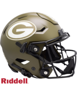 Green Bay Packers Helmet Riddell Authentic Full Size SpeedFlex Style Sal... - $707.99