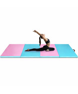 4&#39; x 10&#39; x 2&quot; Folding Gymnastics Tumbling Gym Mat Stretch Yoga Mat Fitness - £143.78 GBP