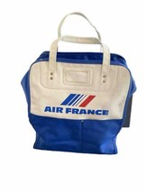 Vintage Air France Carry On Travel Blue &amp; White Handbag - £62.51 GBP