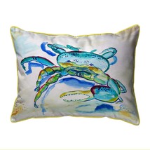 Betsy Drake Blue Fiddler Crab Extra Large Zippered Pillow 20x24 - £49.45 GBP