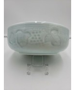 Nara Ceramics Grape Leaf Ceramic Bowl Beautiful white large 7&quot; bowl - €25,23 EUR