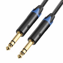 1 4 inch TRS Cable Quarter inch 1 4 TRS to TRS Balanced Stereo Audio Cable Male  - £23.94 GBP
