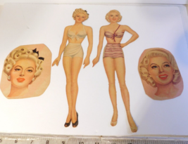 Lana Turner vintage paper doll set - 2 dolls Whitman #975 1945 cut - partial set - $29.69