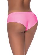 HARD CANDY LOW RISE SPLIT CROTCH WET LOOK BOY SHORT PANTY - $18.99