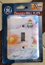 GE Paul Brent Nautical Lighthouse Single Light Switch Decorator Wall Plate - NOS - £9.02 GBP