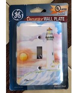 GE Paul Brent Nautical Lighthouse Single Light Switch Decorator Wall Pla... - £9.18 GBP