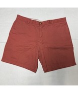 LL Bean Shorts Men’s 42 x 8 Shorts Flat Front Chinos Casual Red EUC - $353.58 MXN