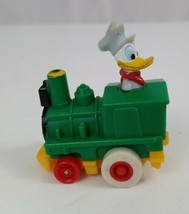 1988 Vintage Donald Duck Train Engine McDonald&#39;s Happy Meal Pull Back Action Toy - £3.09 GBP