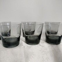 Set Of 6 Vtg. Smokey Purple Cocktail Rocks Glasses 3&quot; - $21.35