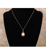 *Women&#39;s 14K Yellow Gold Opal Diamond Pendant Necklace 18&quot; - $7,477.42 MXN