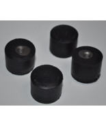 Lot of 4 Fairline Black Rubber Threaded Bumper Vibration Mount (1/2&quot; x 3... - $10.88