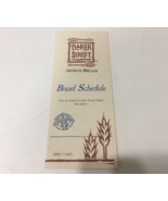 Defunct Pittsburgh PA  Baker Street artisan breads baking schedule pamphlet - $19.75