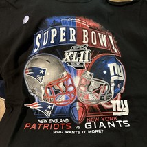 Reebok &quot;Who Wants It More?&quot; Super Bowl 42 Xlii Giants Patriots T Shirt Large - $14.17