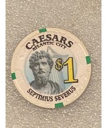 Atlantic City Caesars Septimius Severus $1 Casino Chip *Pre-Owned w/Wear... - €8,61 EUR