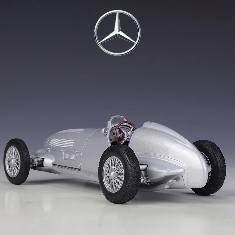 WELLY 1:24 Mercedes-Benz W125 1937 Alloy Car Diecasts s Model Miniature Scale Co - £23.30 GBP