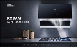 ROBAM 30&quot; Touchless LED Side Absorption Onyx Black Glass Range Hood CWX-260-A671 - £635.04 GBP