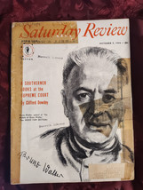 Saturday Review October 9 1954 Bruno Walter Edward Cushing Clifford Dowdey - £8.49 GBP