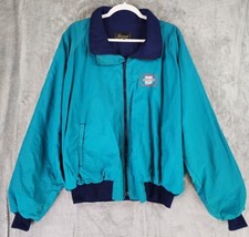 Girard Jacket Mens Large Green 90s Vintage Bomber Windbreaker Made in USA - £41.13 GBP