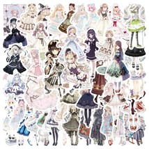 10/30/50PCS Goth Girl ita Dress Girl Sticker for Kid Toy DIY Laptop Waterproof S - £37.46 GBP