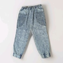 Thrill Women&#39;s Size XL Mom High Rise Tapered Cropped Elastic Waist Jeans - $9.90
