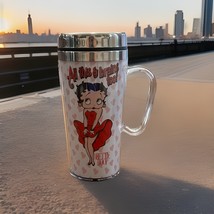 Betty Boop all this &amp; Brains too Coffee Cup insulated Travel Mug - $14.85