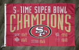 San Francisco 49ers Super Bowl Championship Flag 3x5 ft Banner Man-Cave New - $18.99