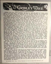 THE GRIDLEY WAVE #49 (1974) 2-page Edgar Rice Burroughs Tarzan fanzine - €12,85 EUR