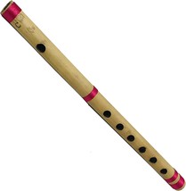 Indian Musical Instrument Kunal Bamboo Bansuri Flute C Key 7 Holes, 13 Inch. - £35.83 GBP