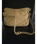 New Old Stock Vintage Lewis Beige Taupe Genuine Leather Shoulder Bag Purse - $450.16 MXN